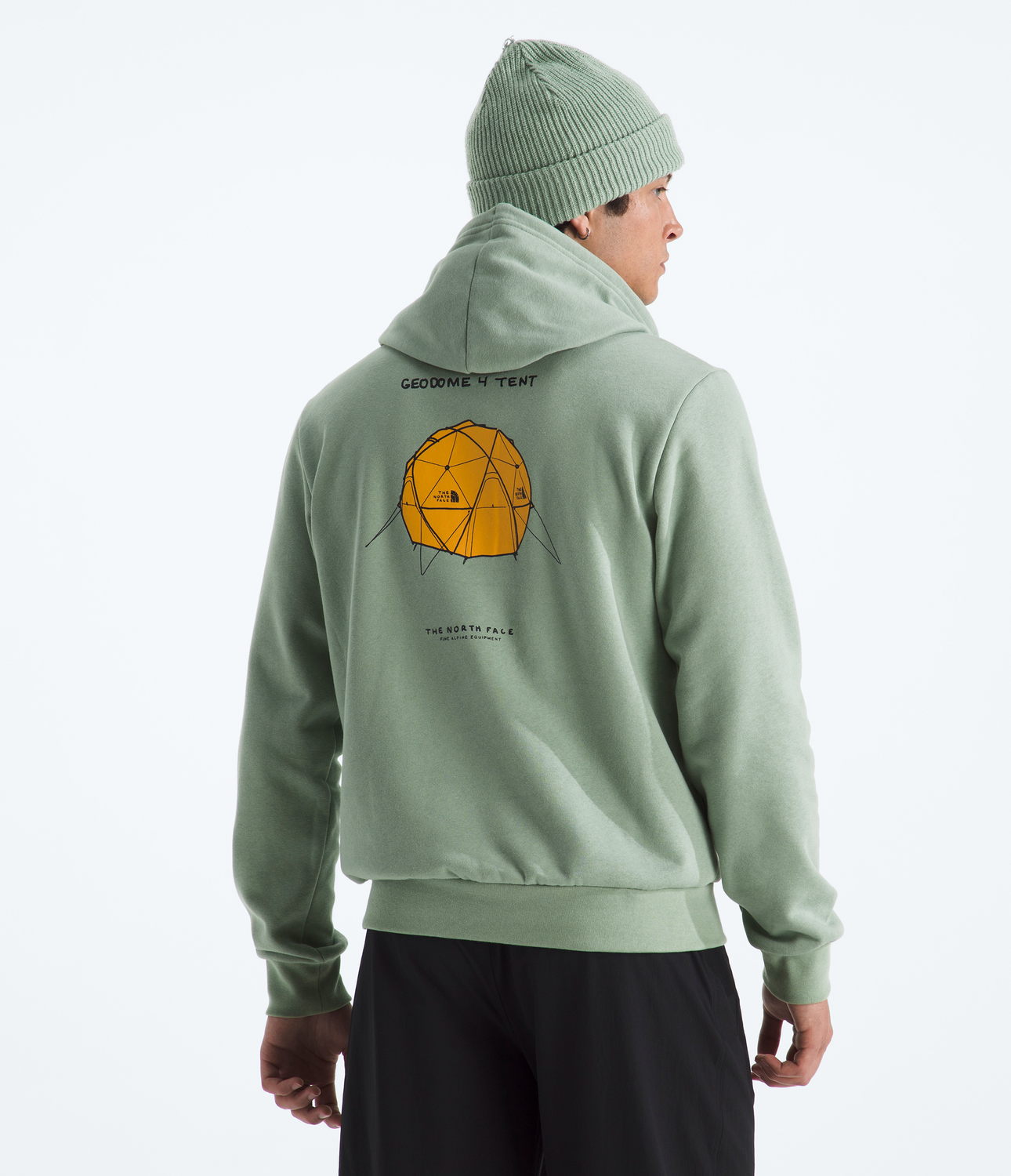 Poleron Evo Sketch Logo Hoodie -Graphic Hombre Verde Claro-1