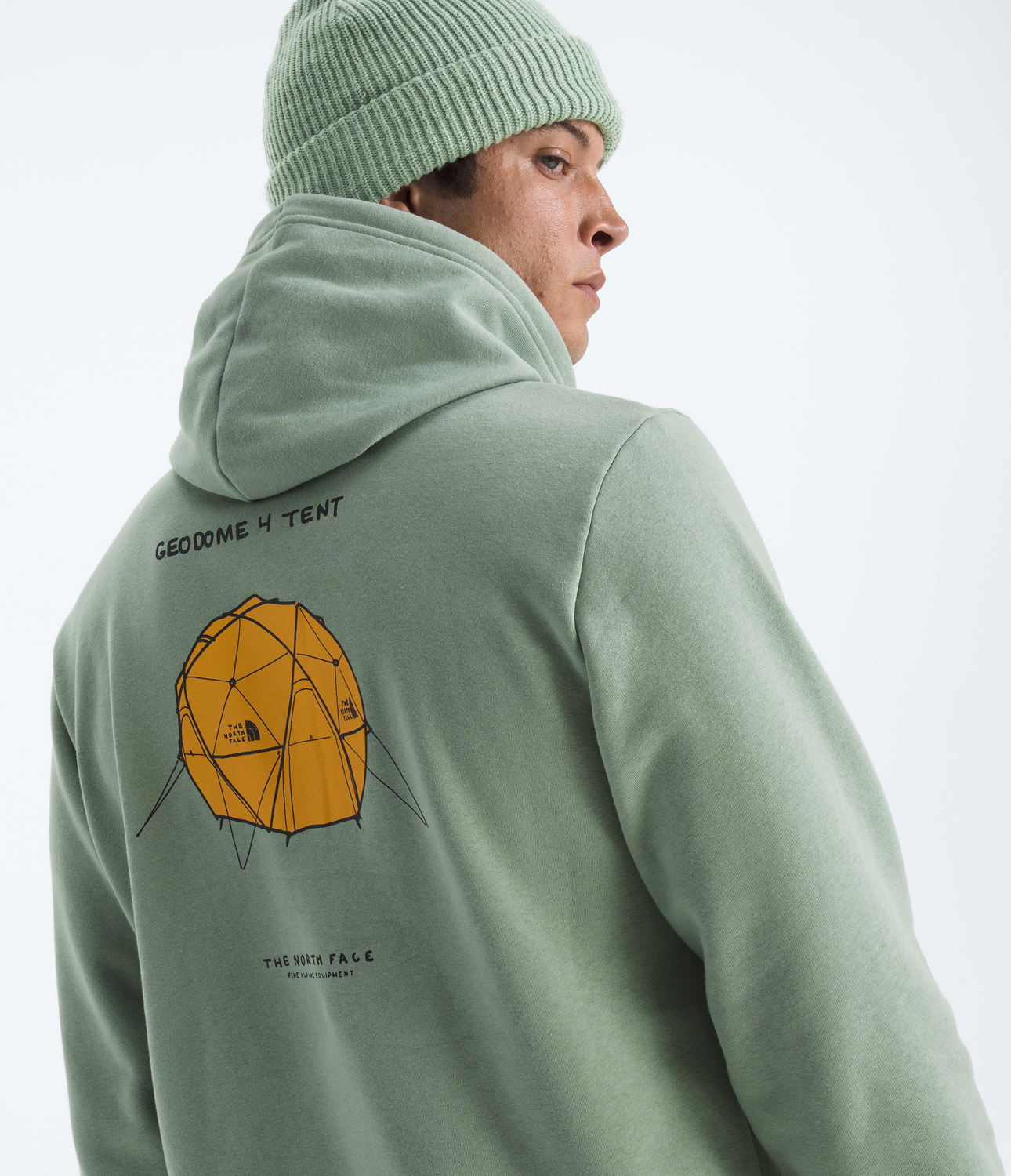 Poleron Evo Sketch Logo Hoodie -Graphic Hombre Verde Claro-2