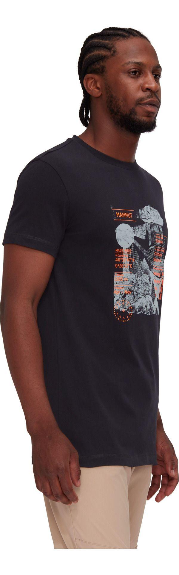 Polera Mammut Hombre Manga Corta Massone Rocks Negro-2