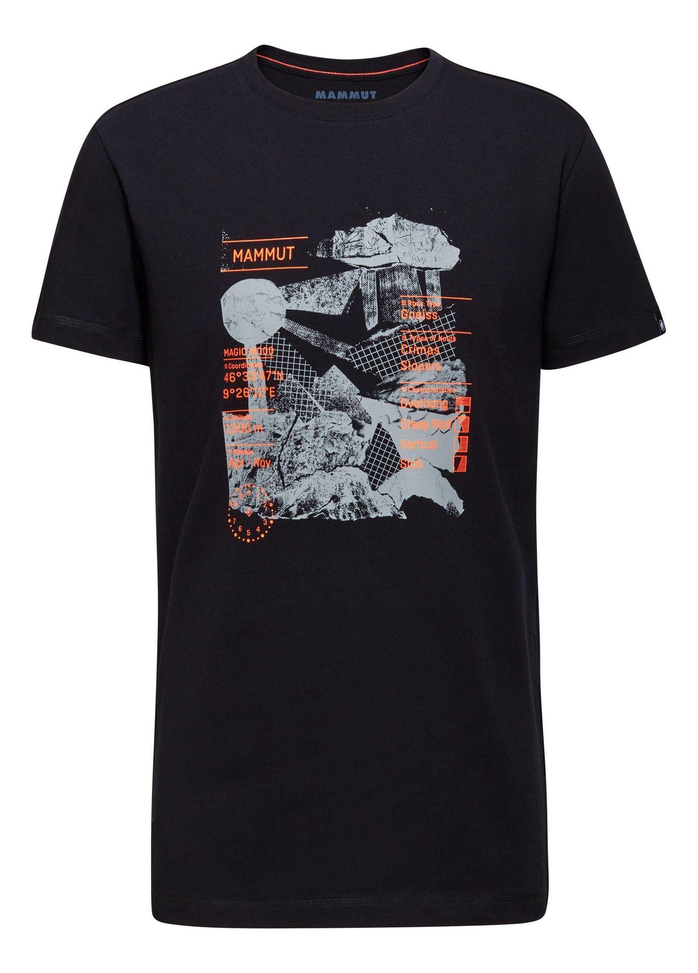 Polera Mammut Hombre Manga Corta Massone Rocks Negro-3