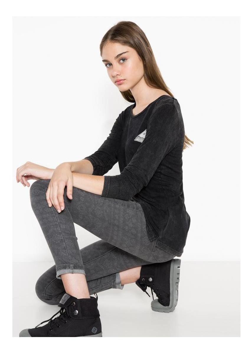 Polera Kivül Mujer Afix Acid Negro-2