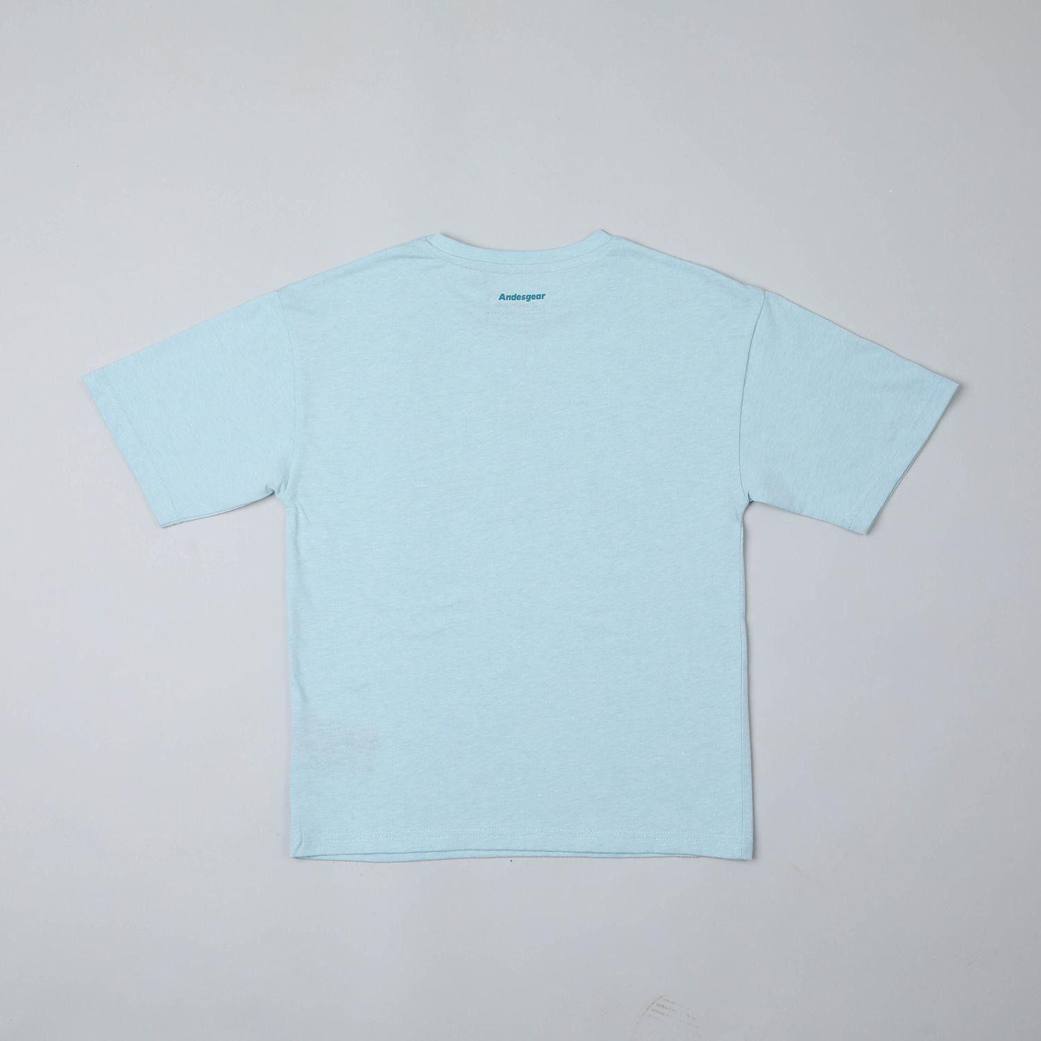 Polera Andesgear Niño Naturaleza Retro Celeste-1