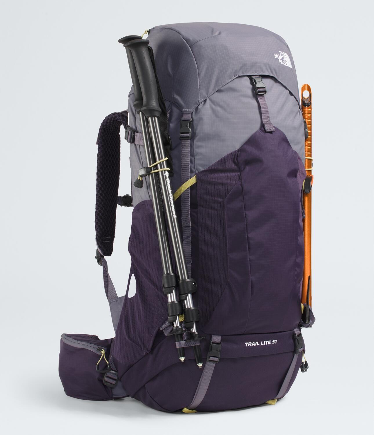 Mochila Trekking Trail Lite 50L Mujer Gris-2