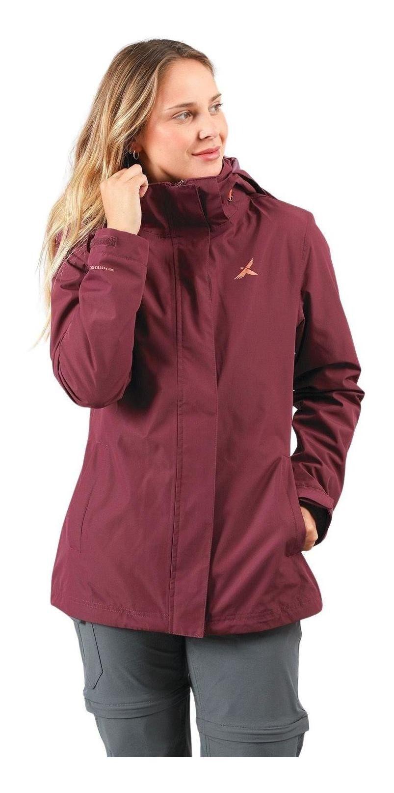Chaqueta Andesgear Mujer 3 En 1 Cochamo Burdeo-0