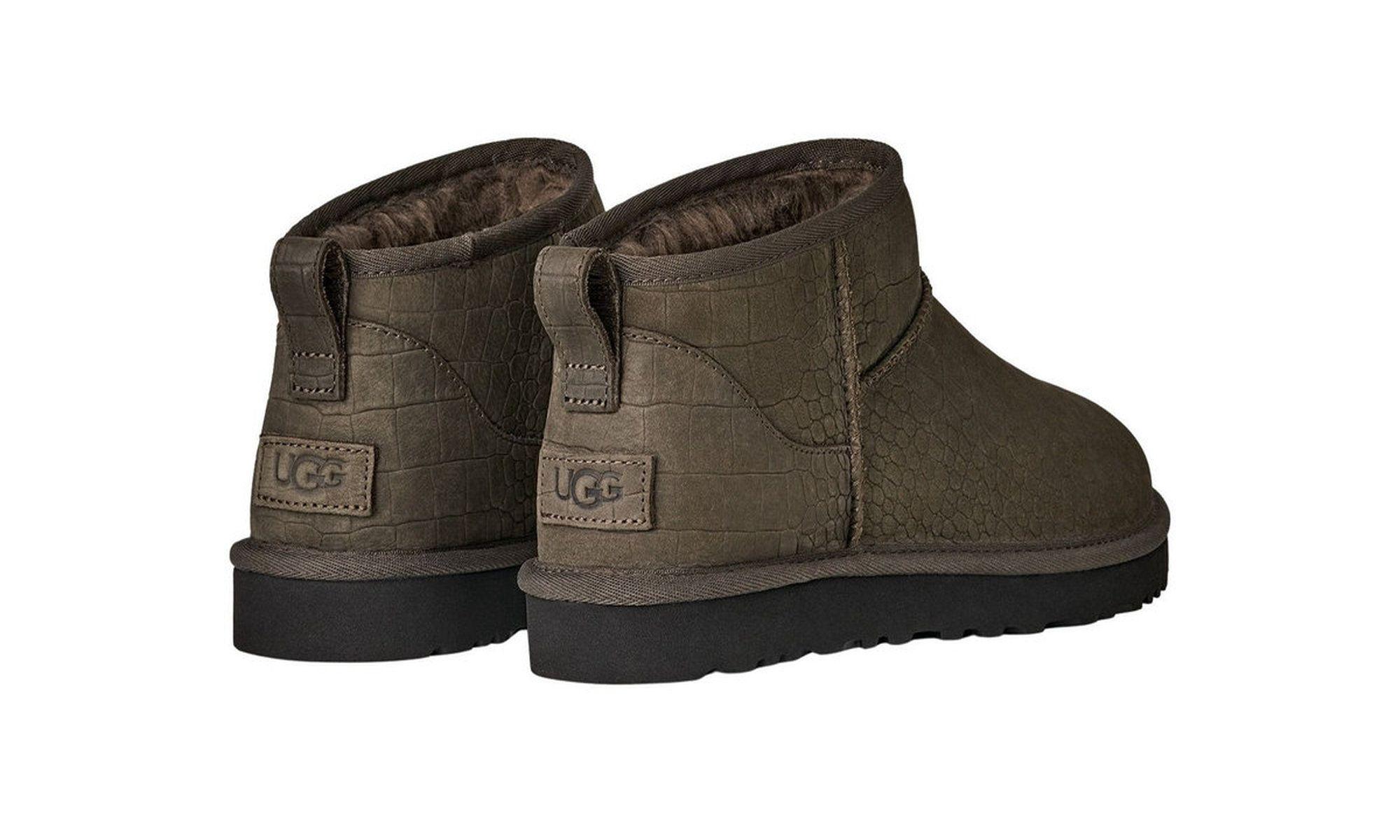 Botas Hombre Classic Ultra Mini Embossed Gris Ugg-2