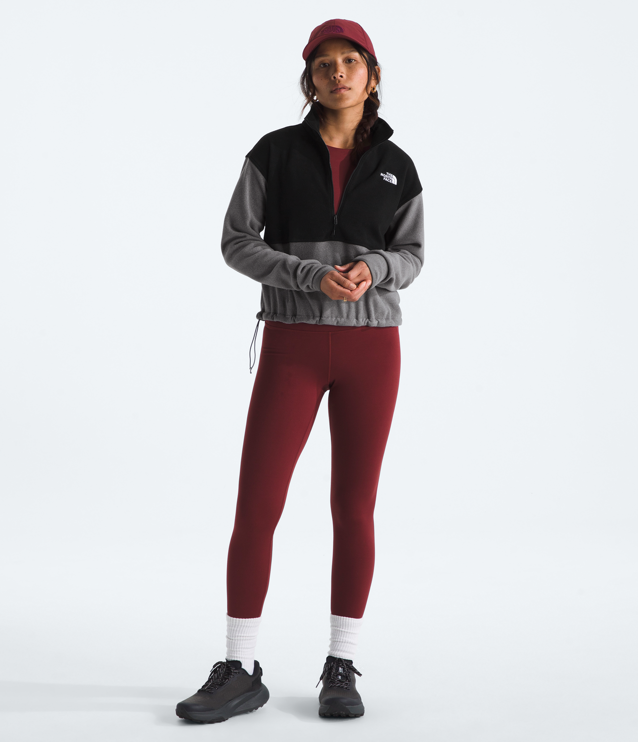 Polar Glacier Fleece 1/2 Zip Short Jacket Mujer Gris-4