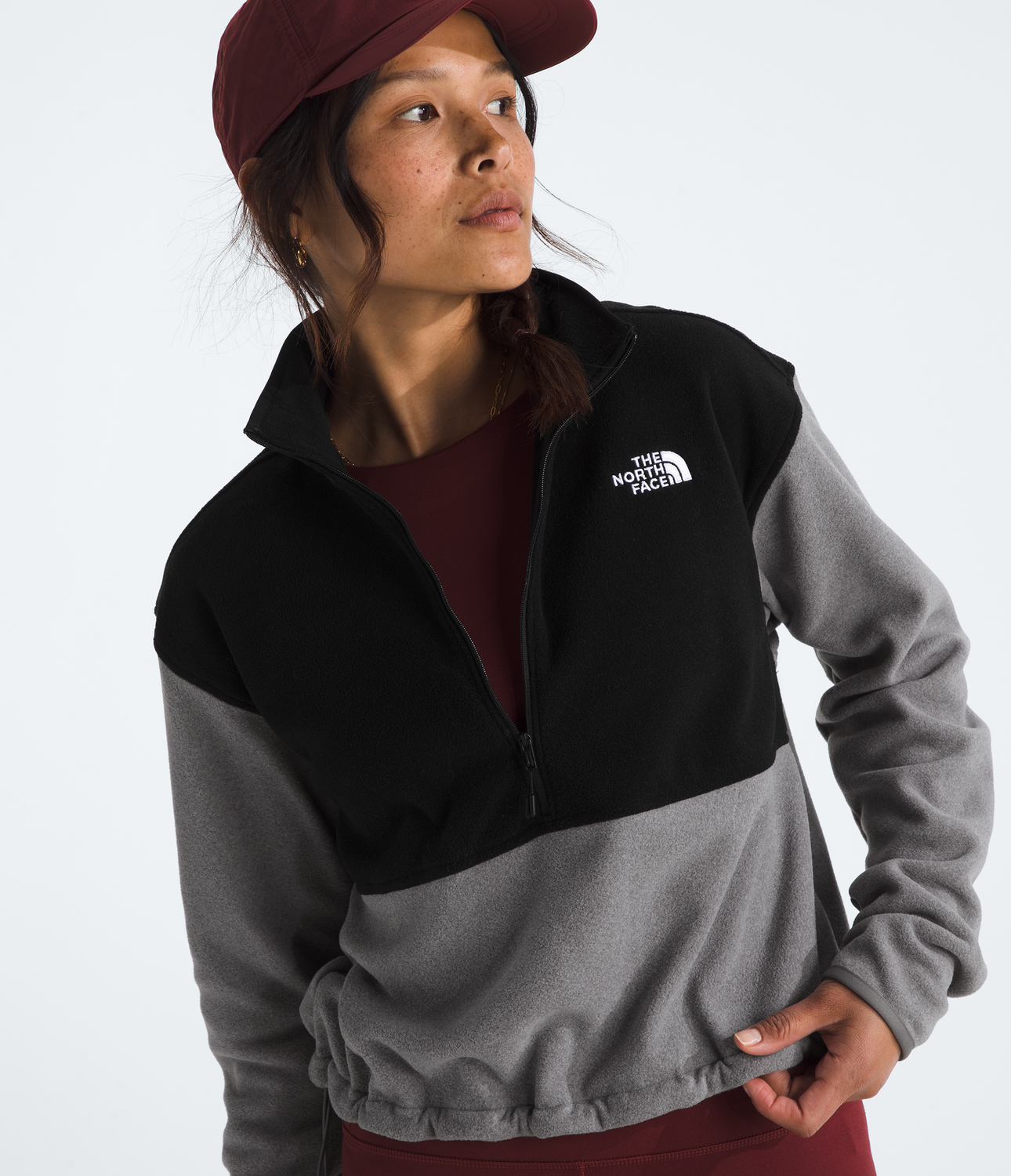 Polar Glacier Fleece 1/2 Zip Short Jacket Mujer Gris-7