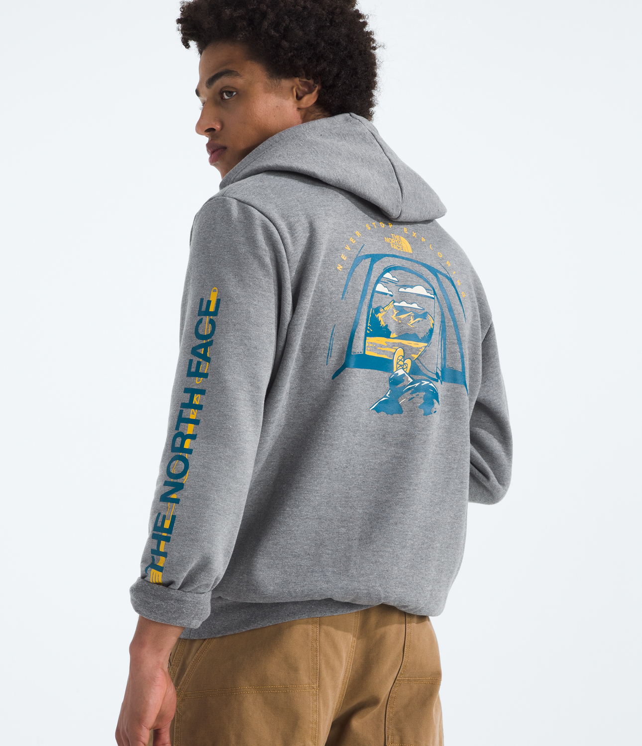 Poleron Evo Tent Hoodie- Graphic Hombre Gris-2
