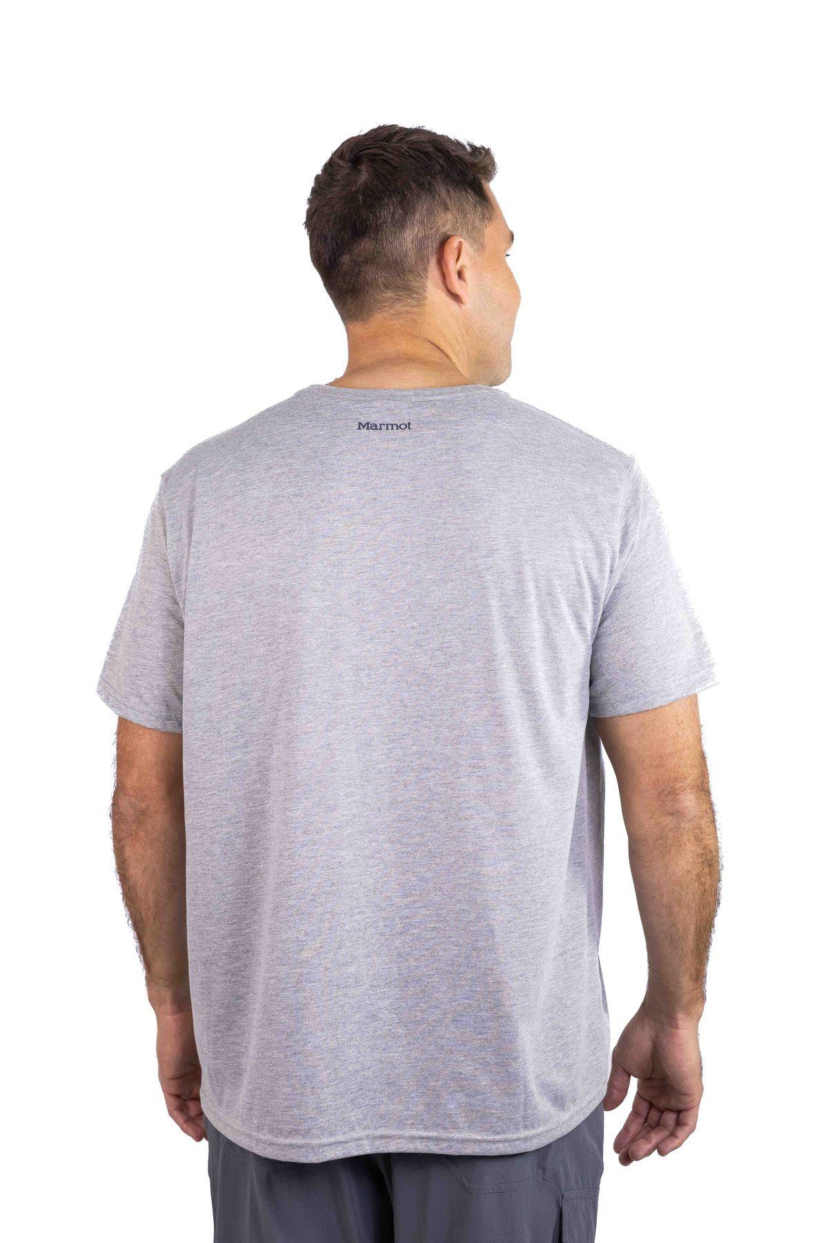 Polera Marmot Hombre Logo Tee Gris I26-2