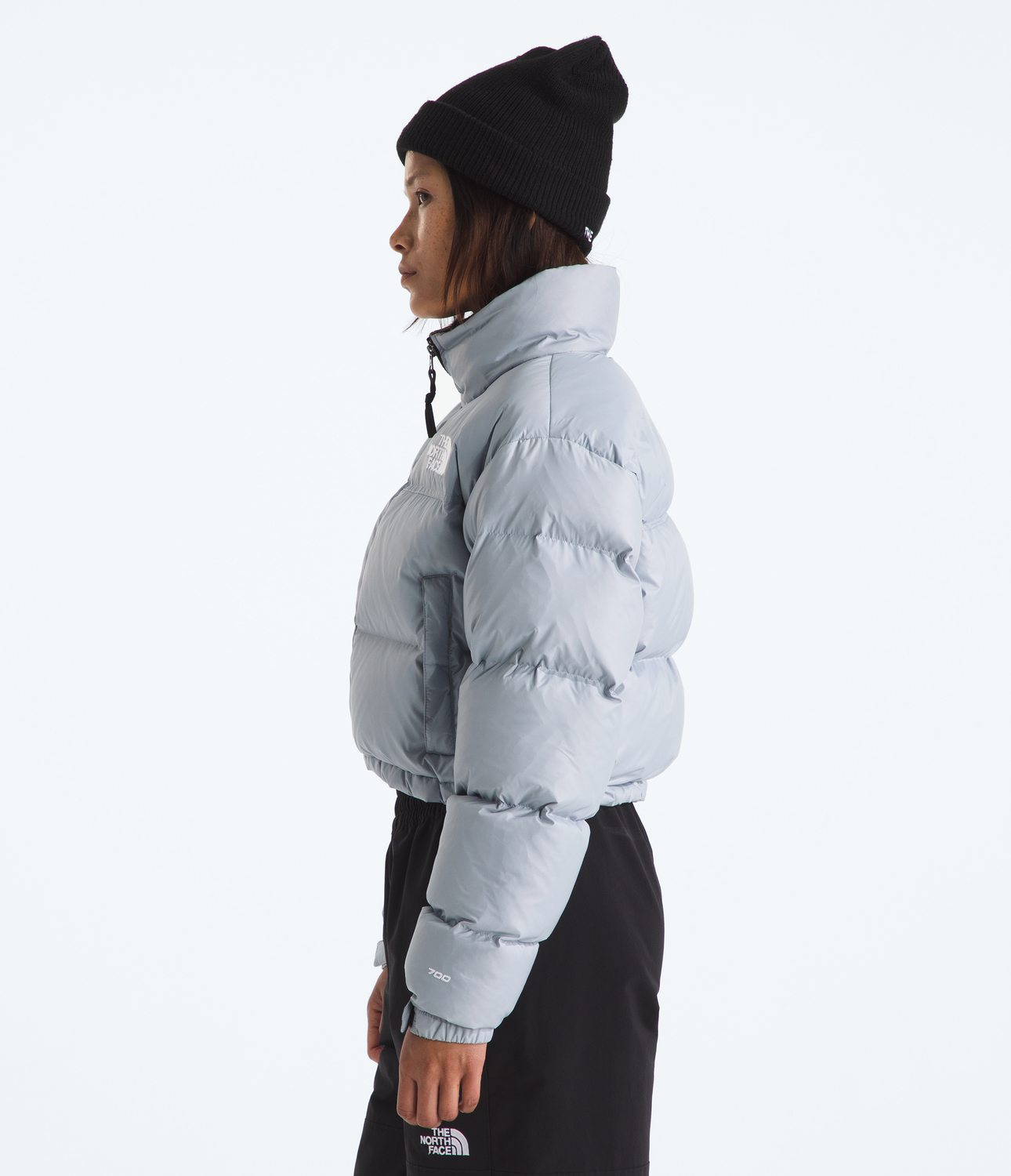 Chaqueta De Pluma 1996 Retro Nuptse Short Mujer Azul-4