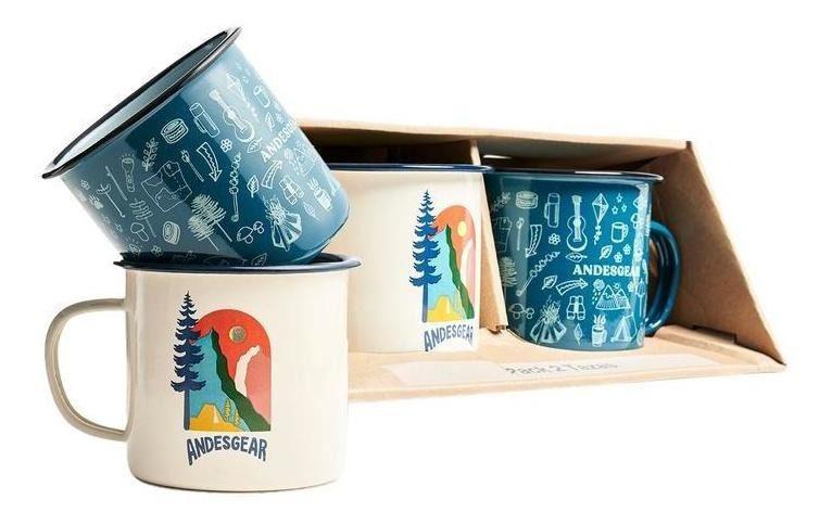 Tazas Andesgear Unisex Set De 2 Esmaltadas Único color-0
