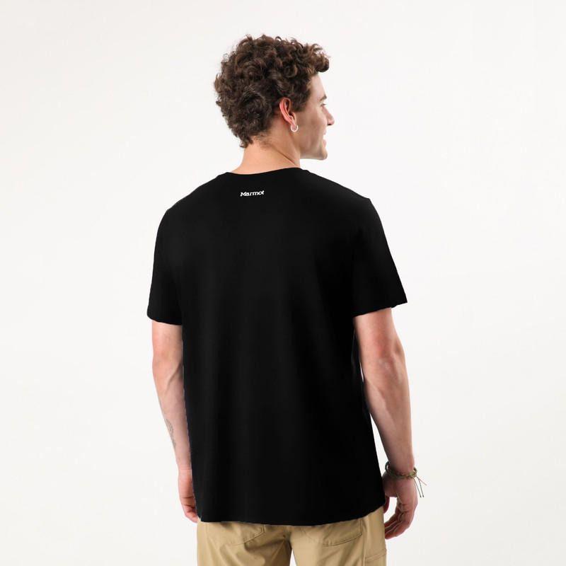 Polera Marmot Hombre Circle Logo Tee Negro-1