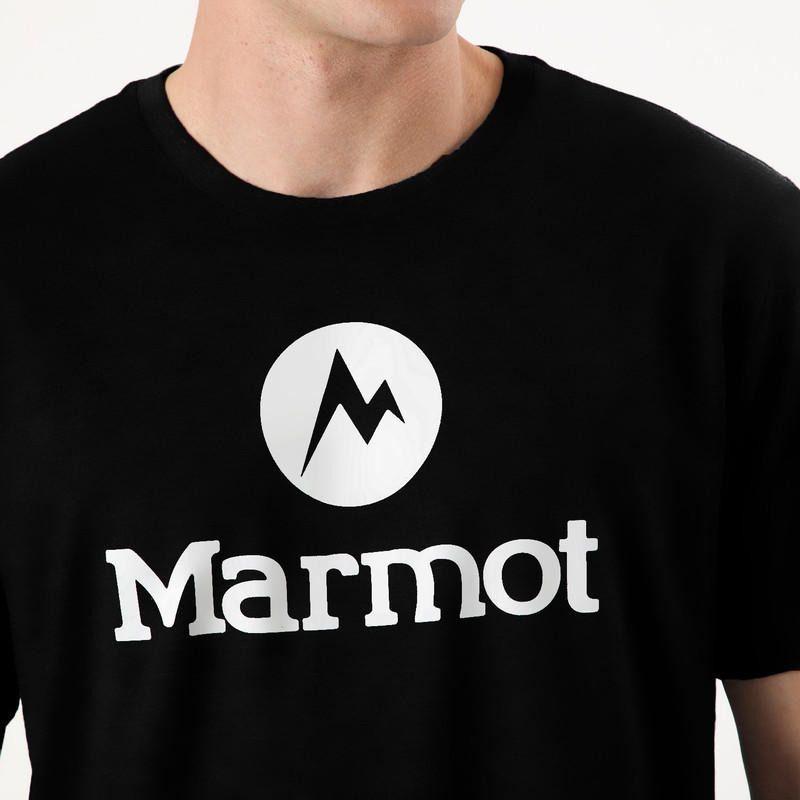 Polera Marmot Hombre Circle Logo Tee Negro-3