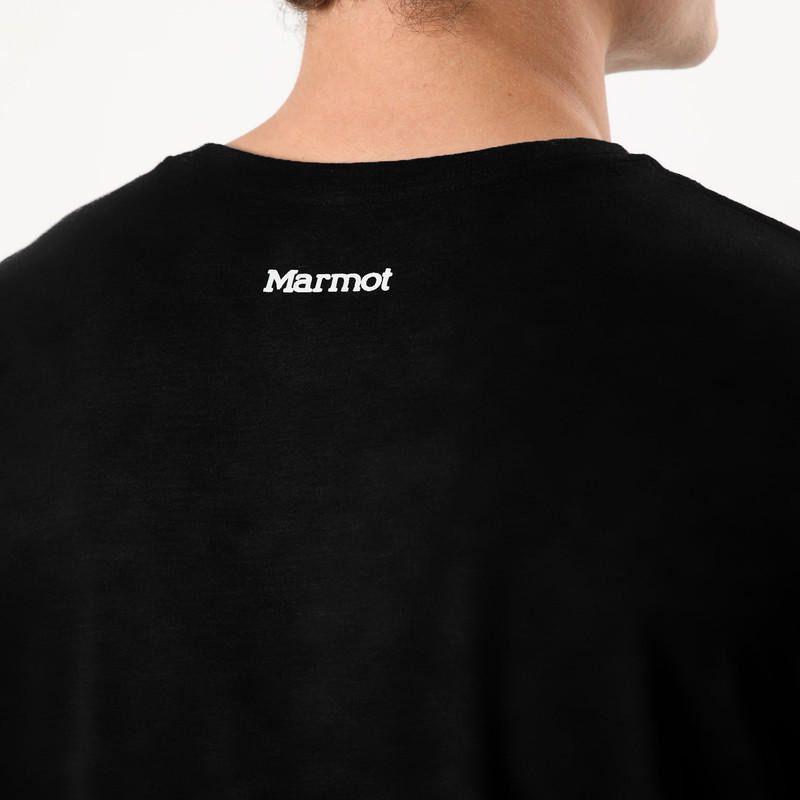 Polera Marmot Hombre Circle Logo Tee Negro-4
