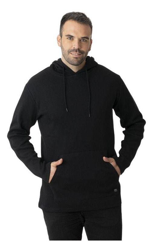 Polerón Kivül Hombre Duor Reciclado Negro-0