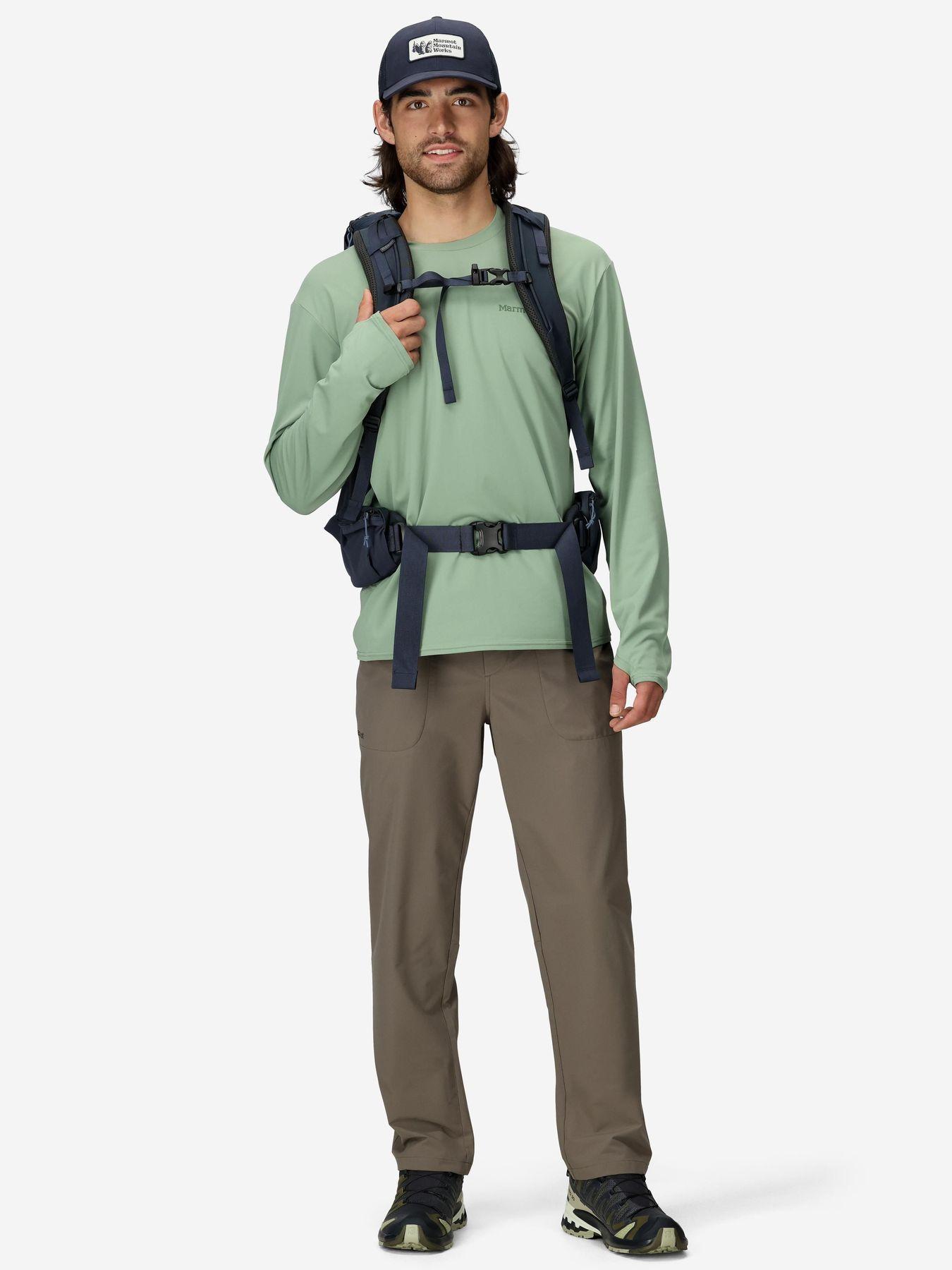 Pantalon Marmot Hombre Arex Upf40 Pant Café-2