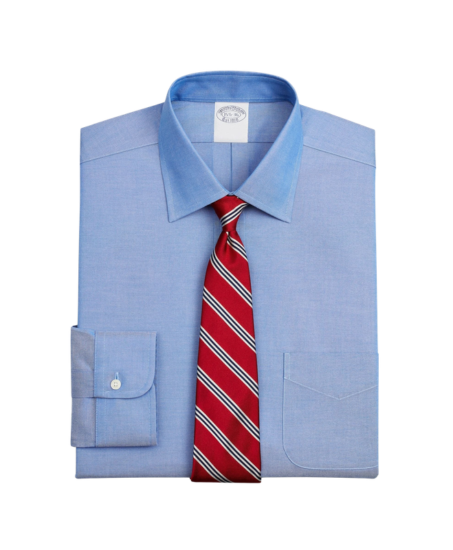 Camisa Cotton Slim Non-Iron Oxford Azul-0