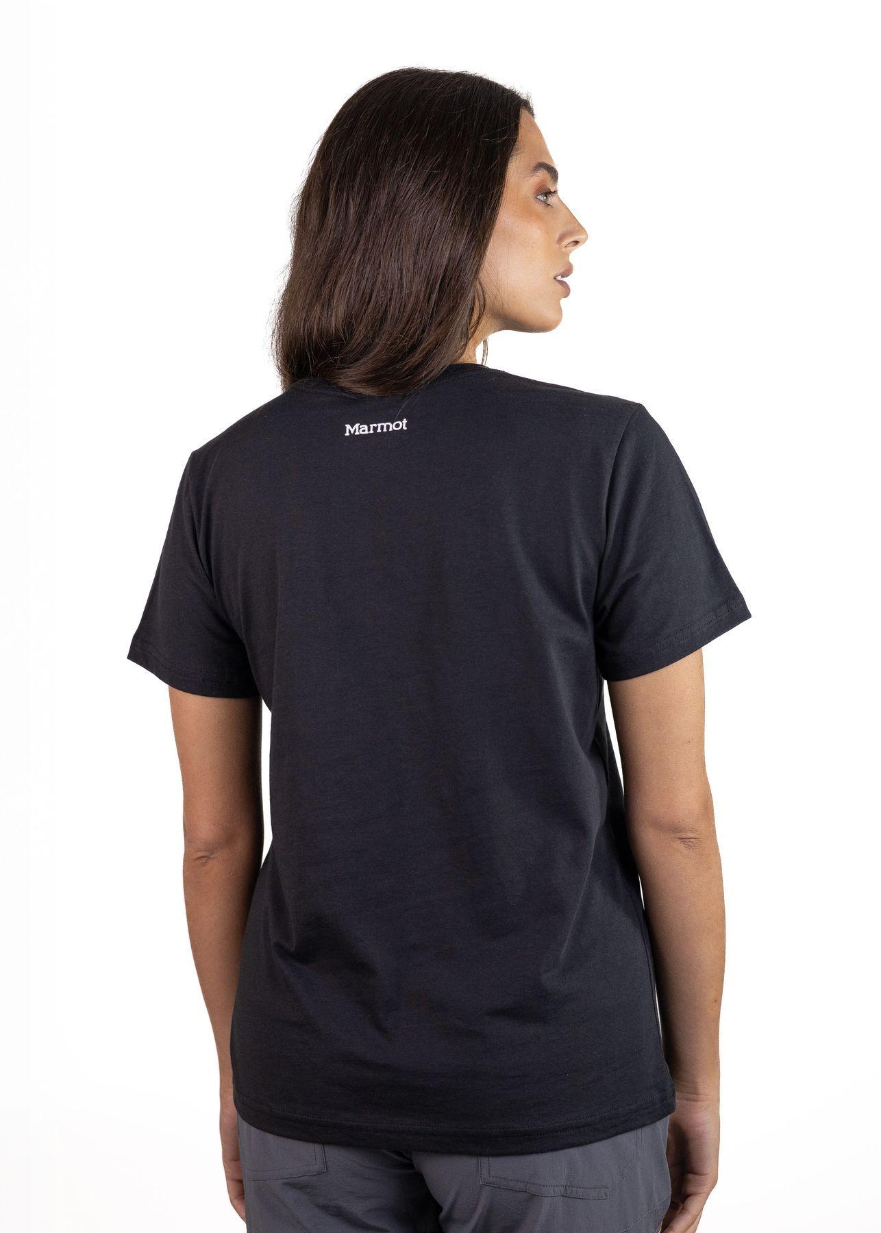 Polera Marmot Mujer Circle Logo Tee Negro-2