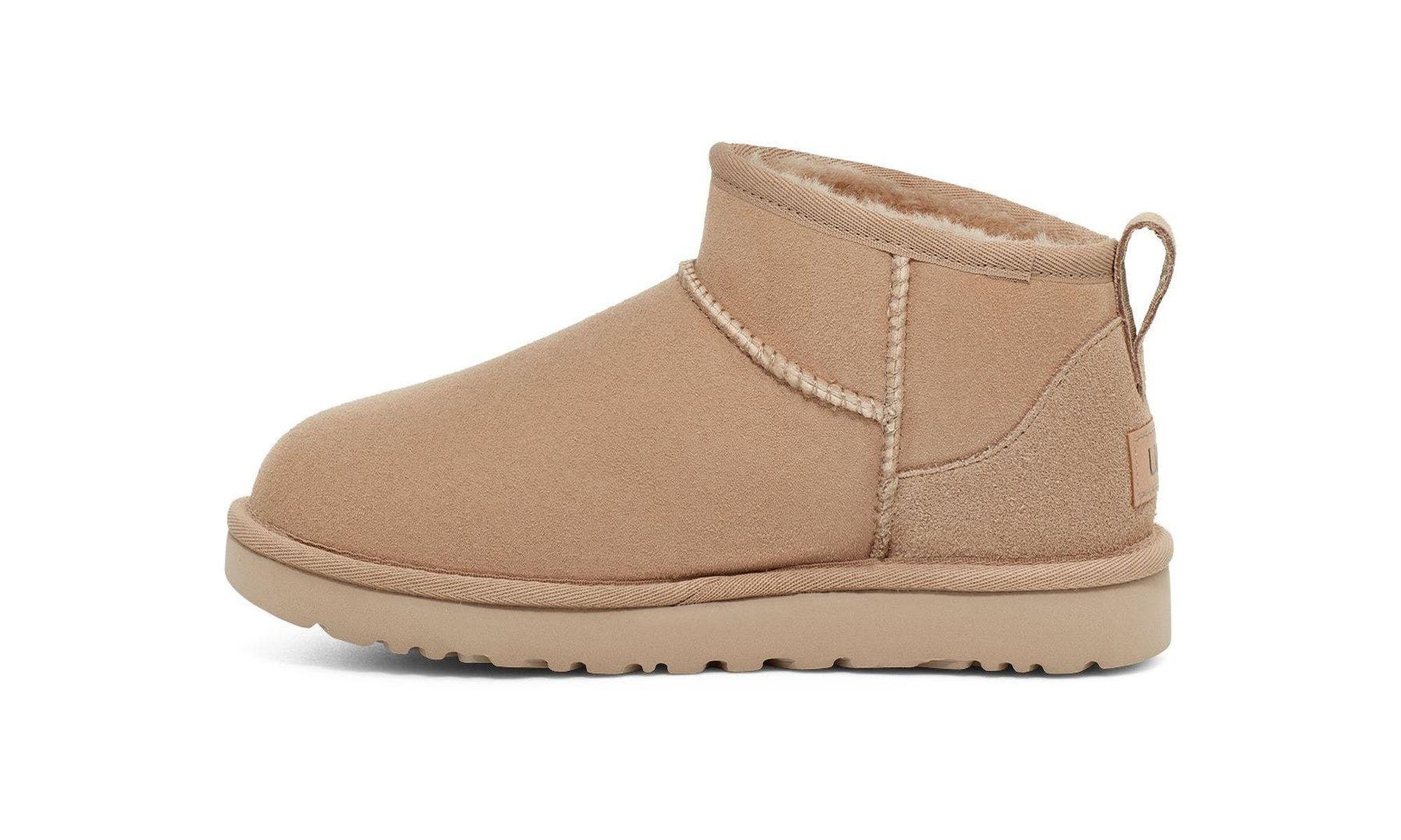 Bota UGG Mujer Classic Ultra Mini Café-3