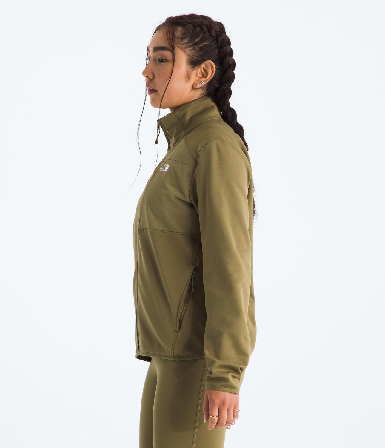 Chaqueta Tnf Performance Fleece Full Zip Jacket Mujer Café Claro-3