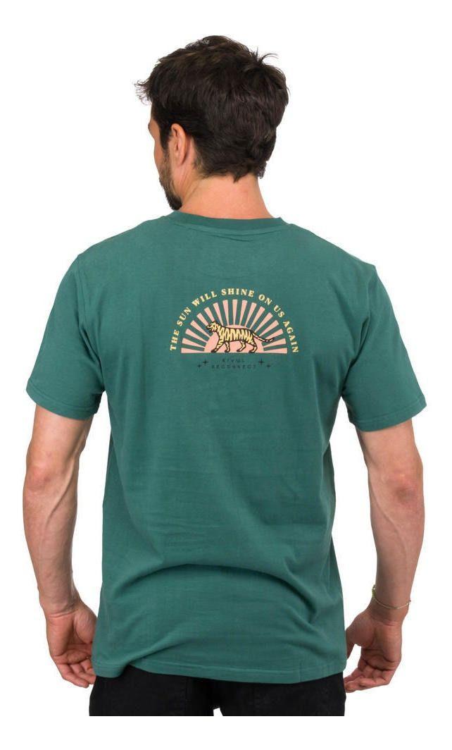 Polera Kivül Hombre Shine Organic Verde-2