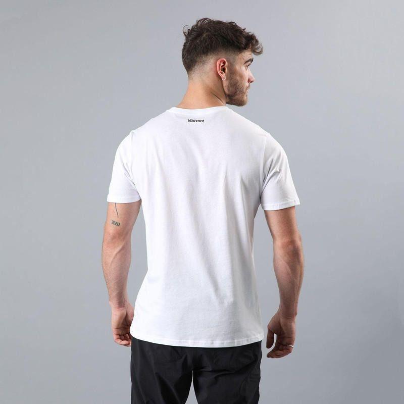 Polera Marmot Hombre Logo Y Blanco-2
