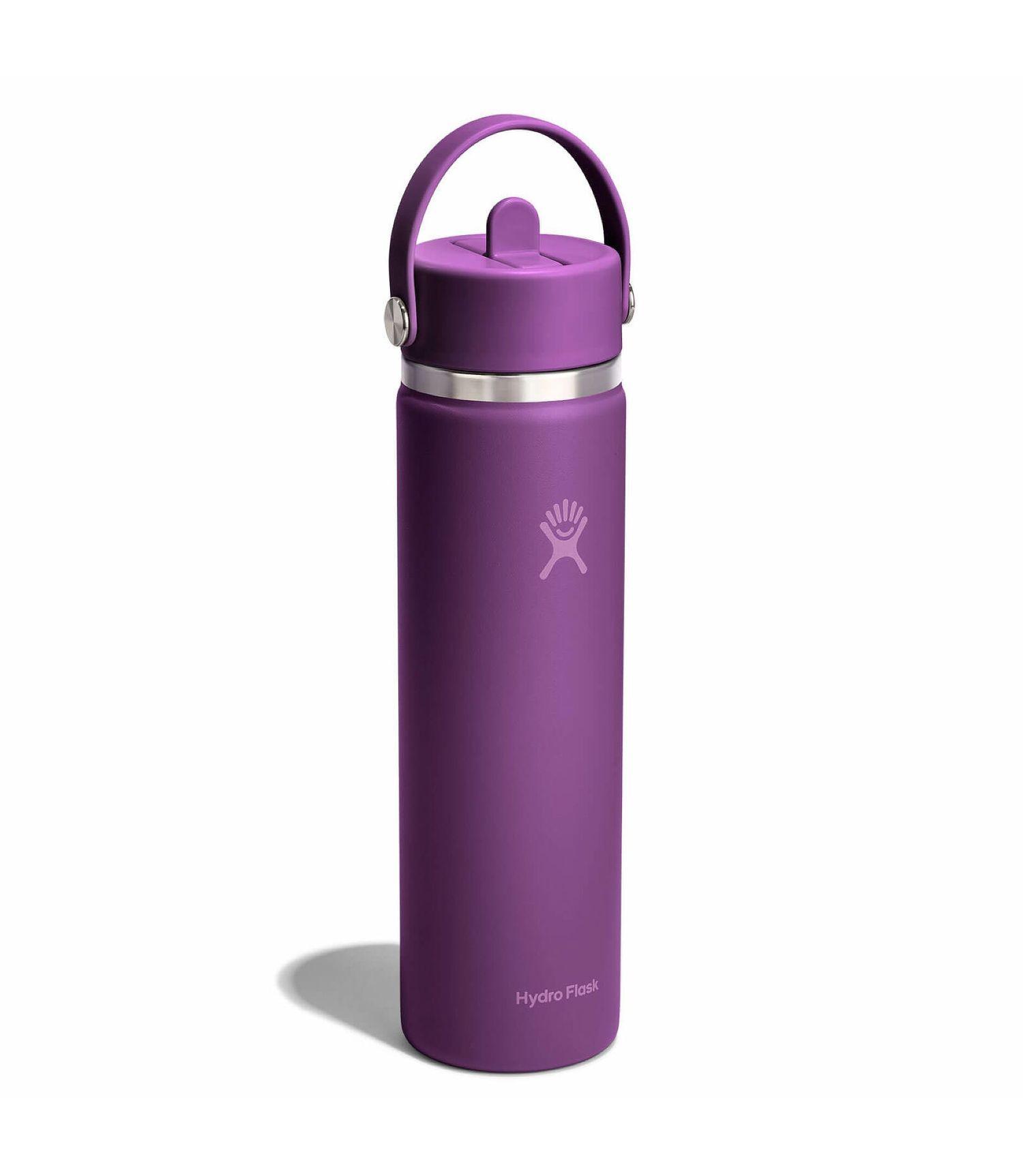 Botella Hydroflask Boca Ancha Con Bombilla 710Ml Violeta V25-1