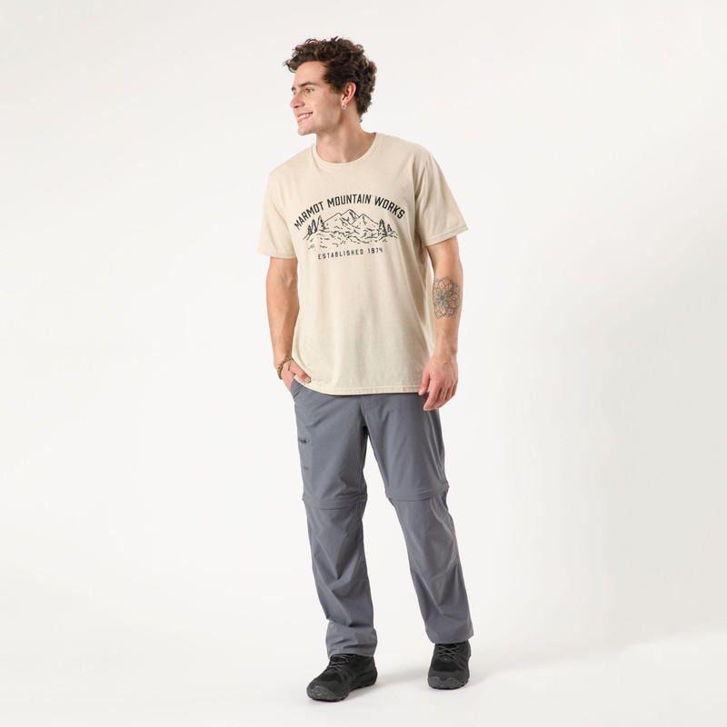 Polera Marmot Hombre Mountain Works Tee Beige-2