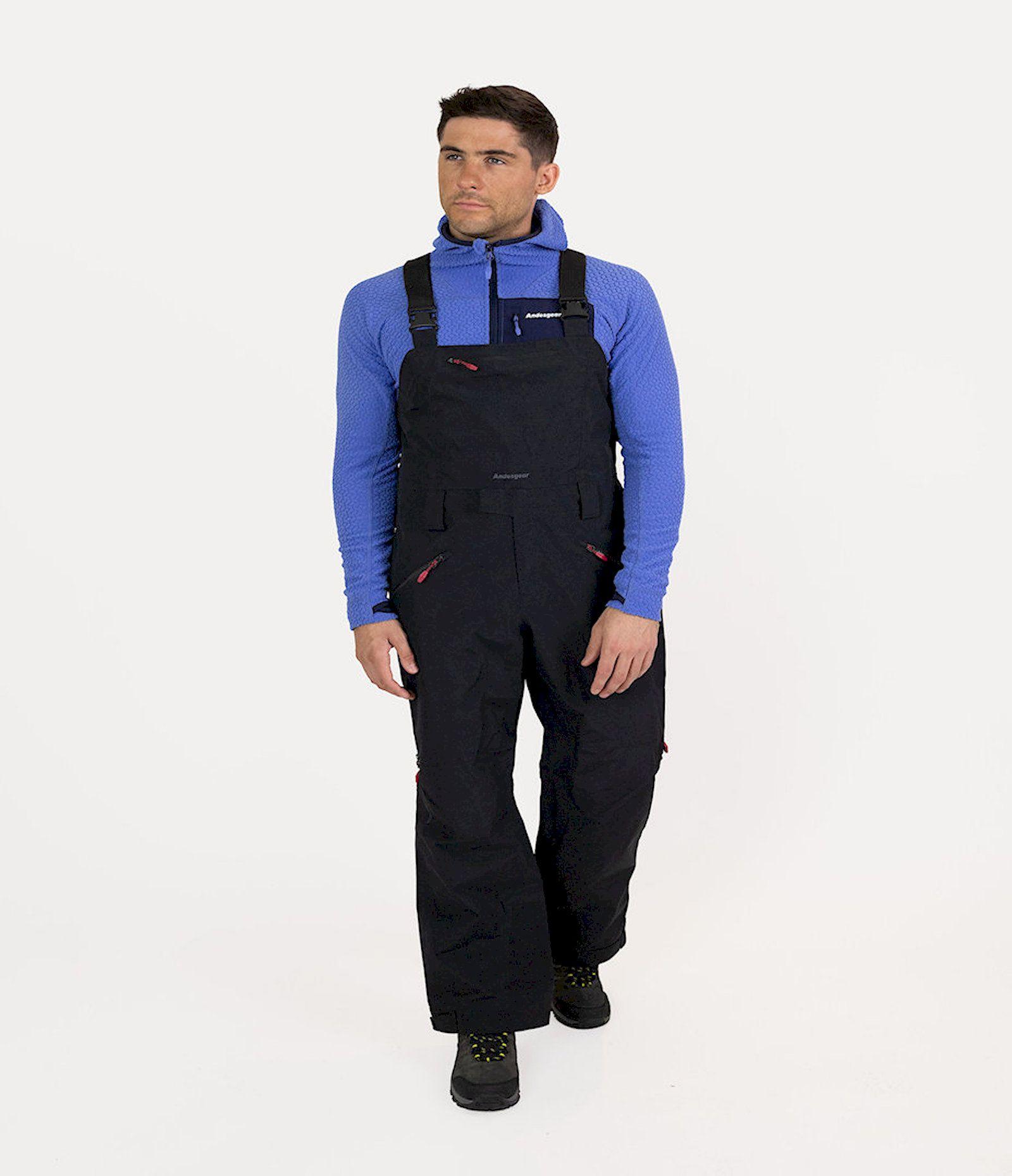 Pantalon Andesgear Hombre Tronador Bibs Negro-0