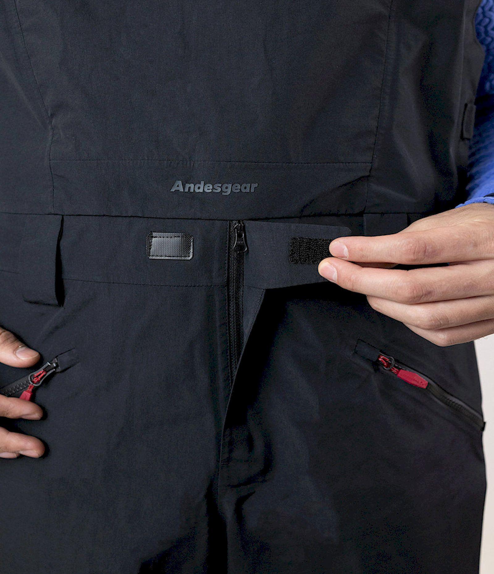 Pantalon Andesgear Hombre Tronador Bibs Negro-3