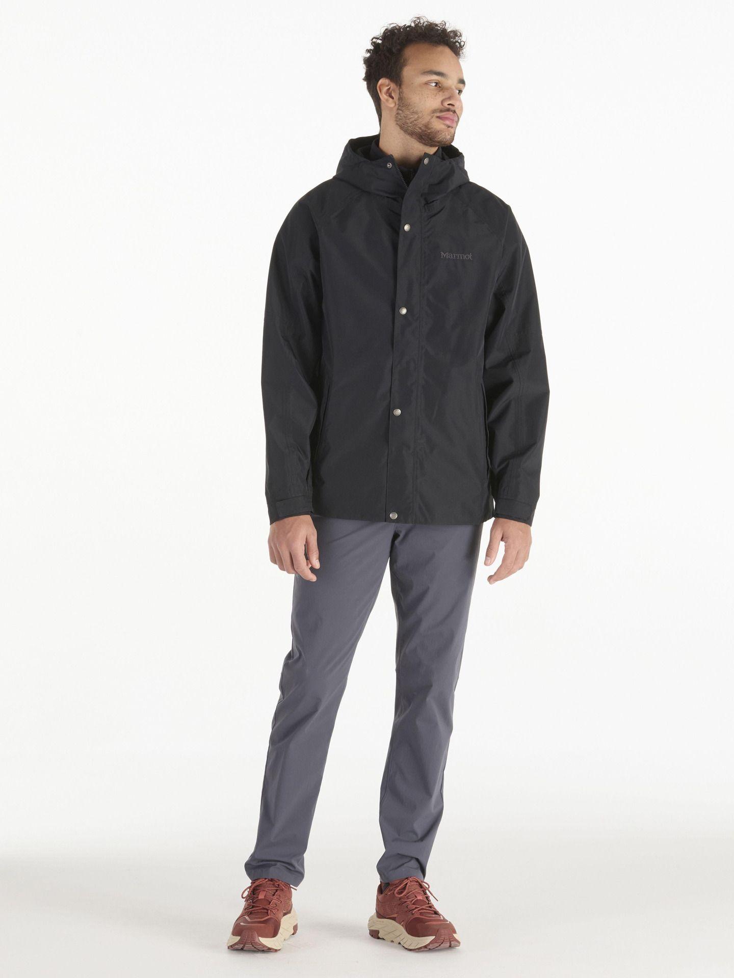 Chaqueta Marmot Hombre Impermeable Cascade Negro-1