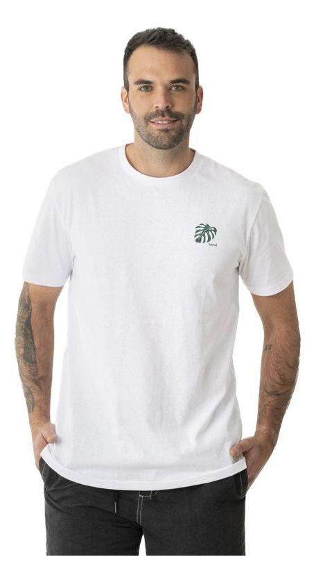 Polera Kivül Hombre Plantas Reciclada Blanco-0