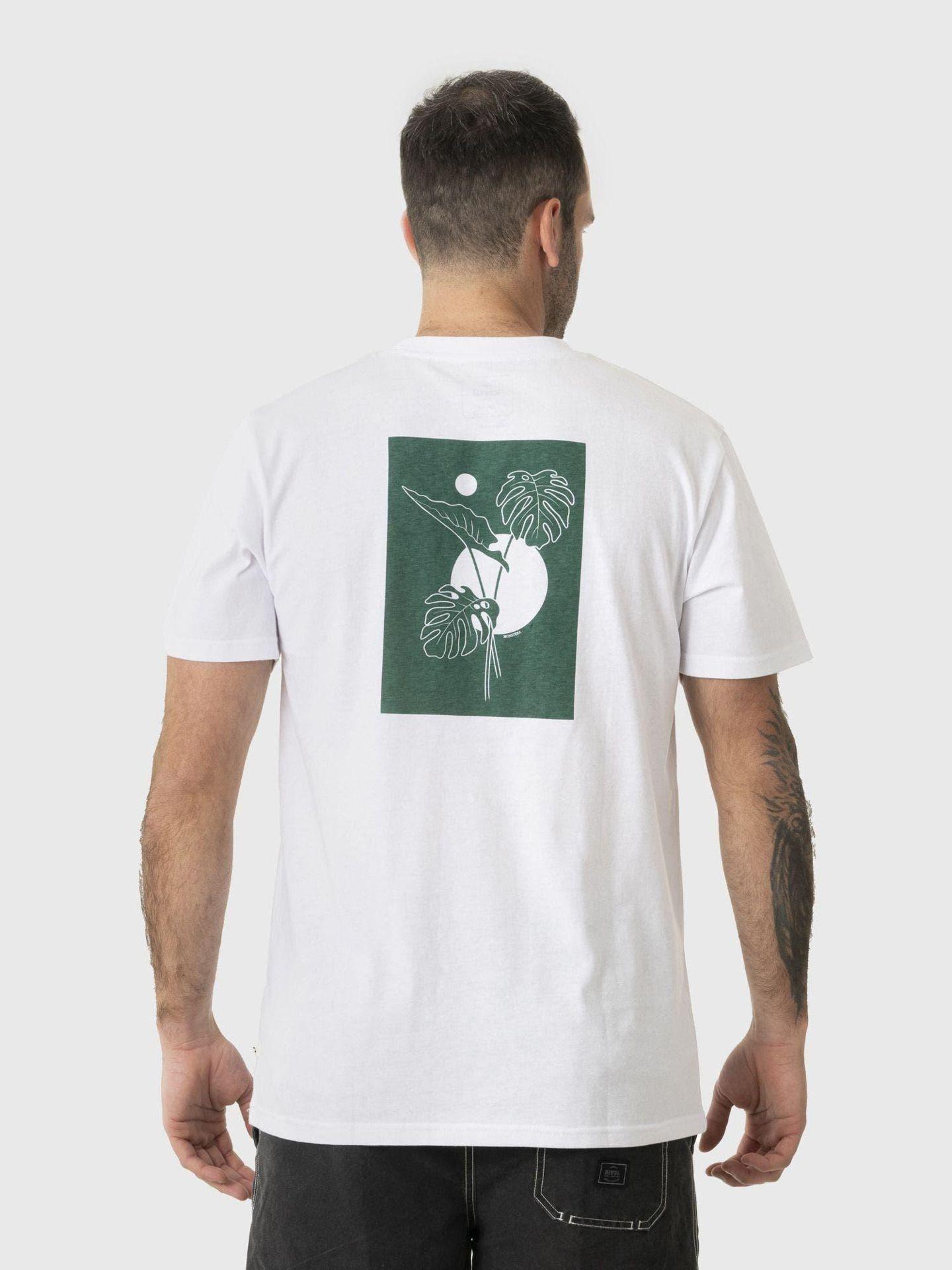 Polera Kivül Hombre Plantas Reciclada Blanco-2