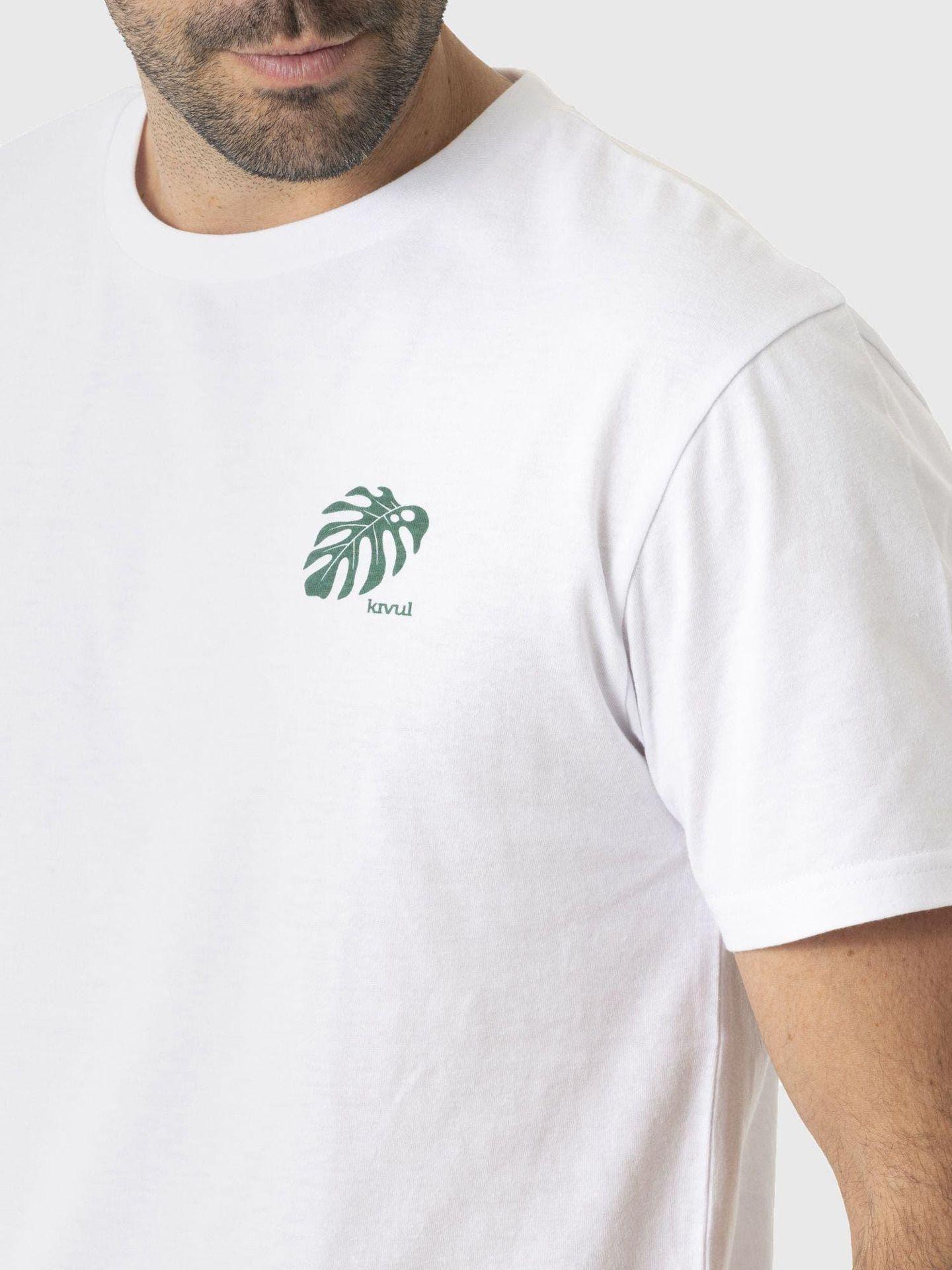 Polera Kivül Hombre Plantas Reciclada Blanco-4