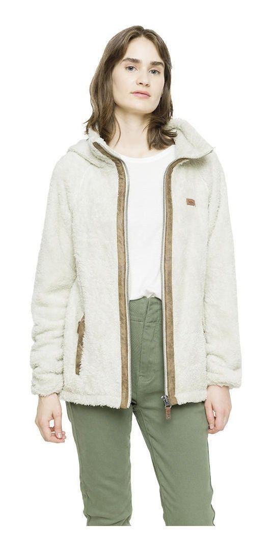 Polar Kivül Mujer Elek Hoodie Shaggy Blanco-0
