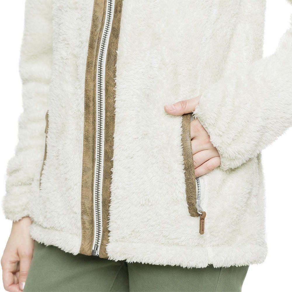 Polar Kivül Mujer Elek Hoodie Shaggy Blanco-3