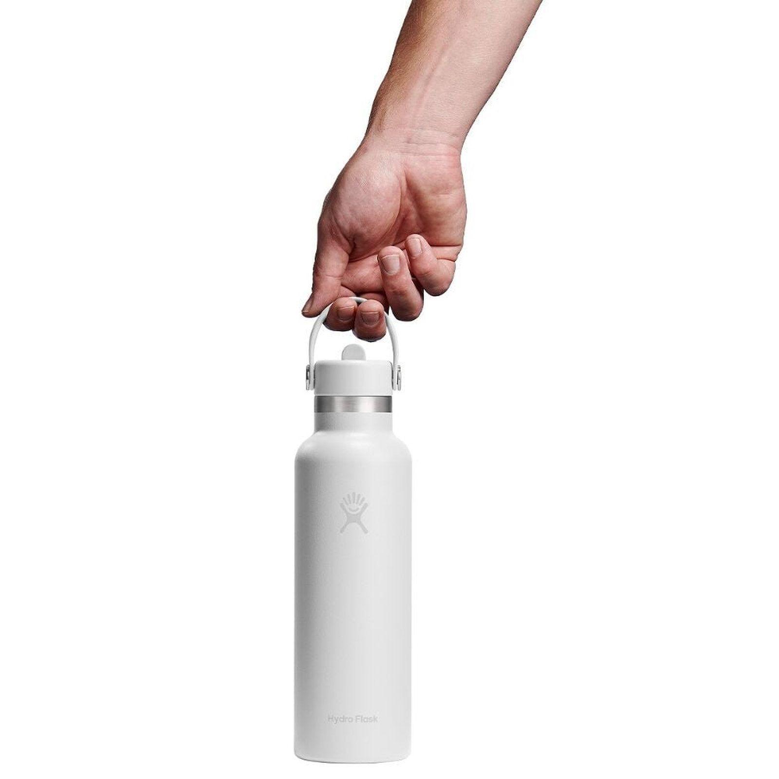 Botella Hydroflask Boca Standard Y Bombilla 621Ml Blanco-2