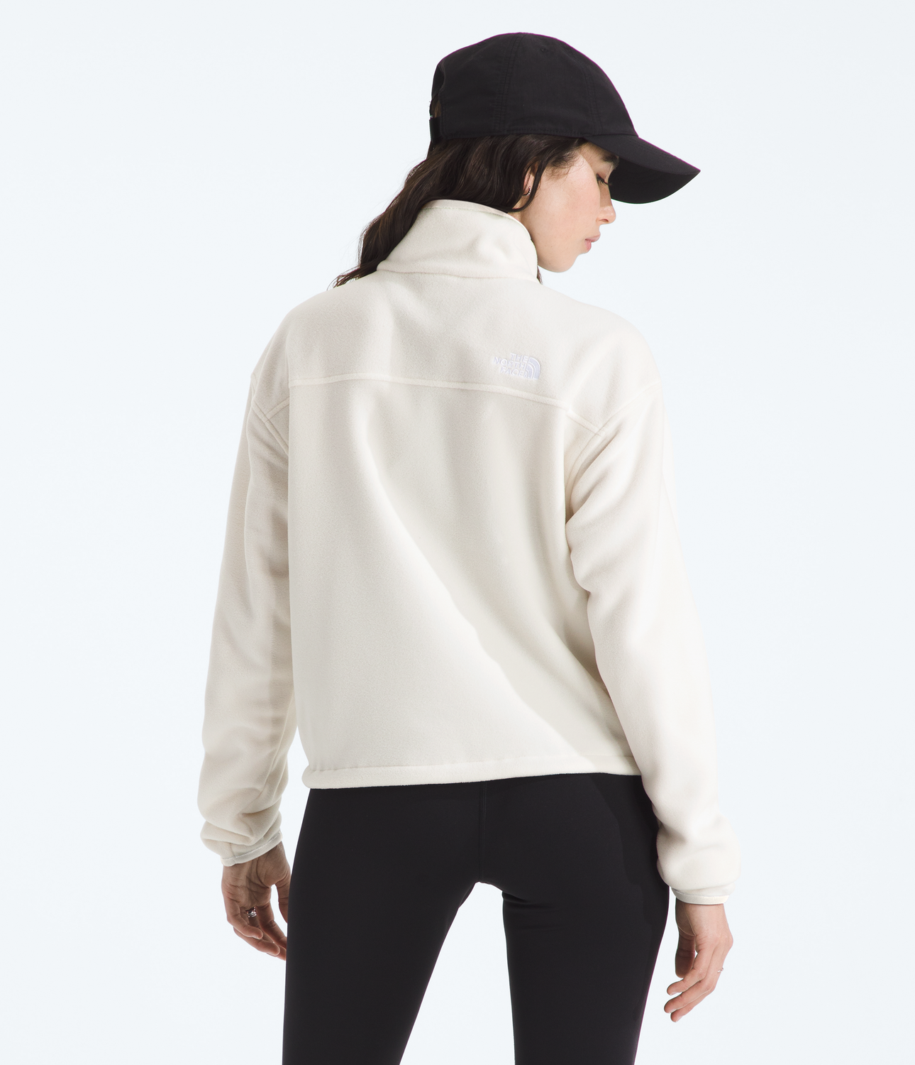 Polar Glacier Fleece 1/2 Zip Short Jacket Mujer Blanco Invierno-2