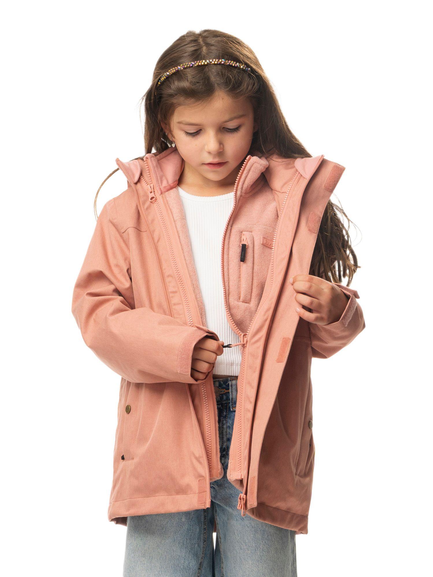 Chaqueta Kivul Niña Siklos Reciclada Rosa-1