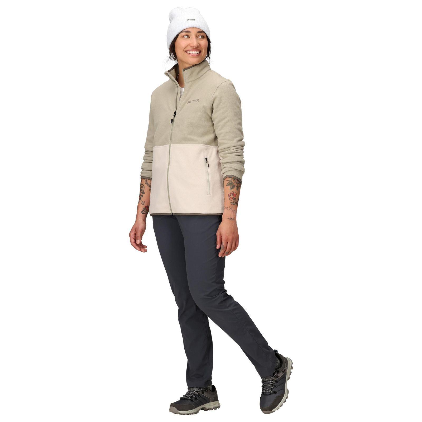 Polar Marmot Mujer Rocklin Full Zip Jacket Beige-2