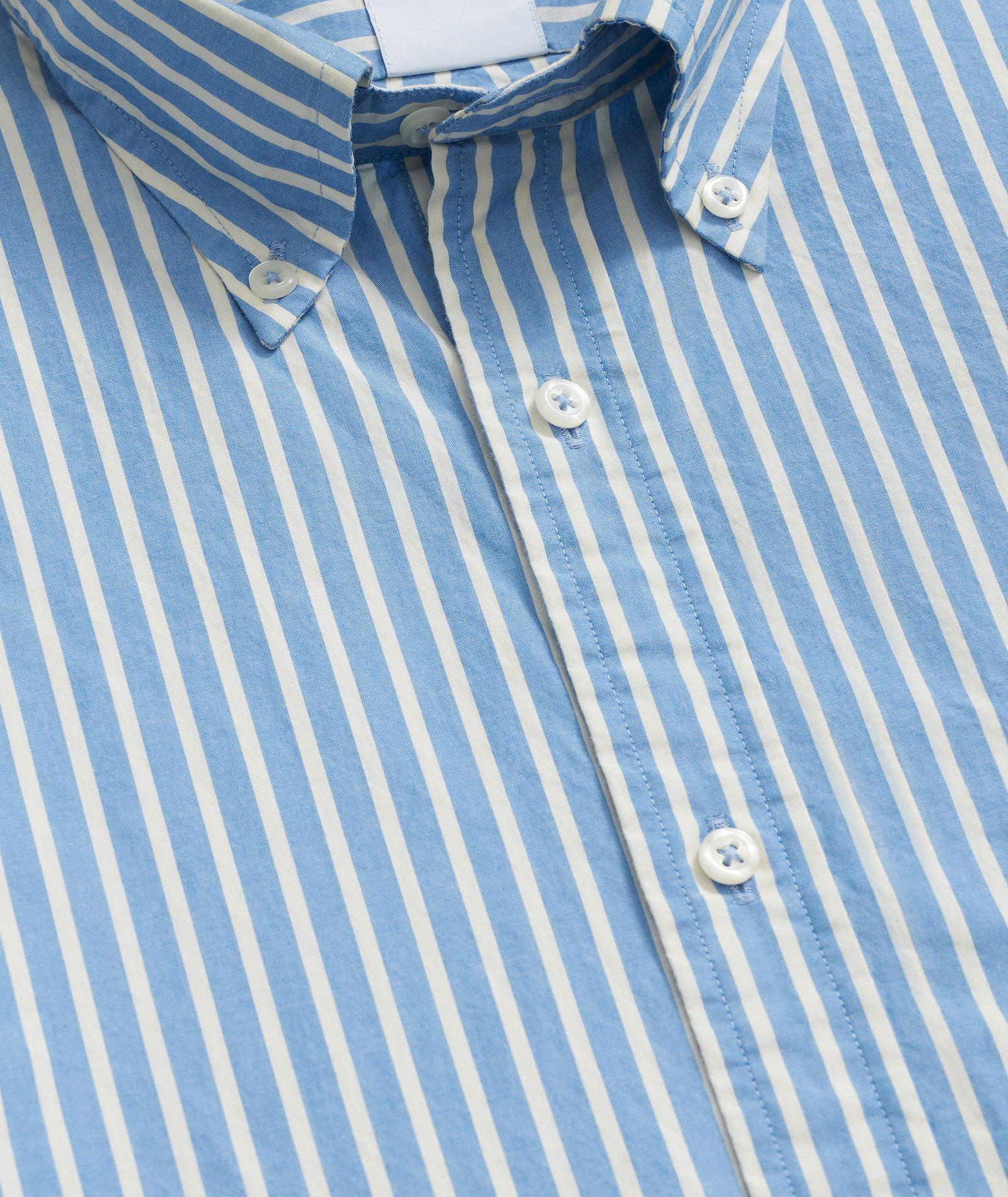 Camisa Brooks Brothers Hombre Ni Frdy Poplin Bengal Stripe Reg Azul-1
