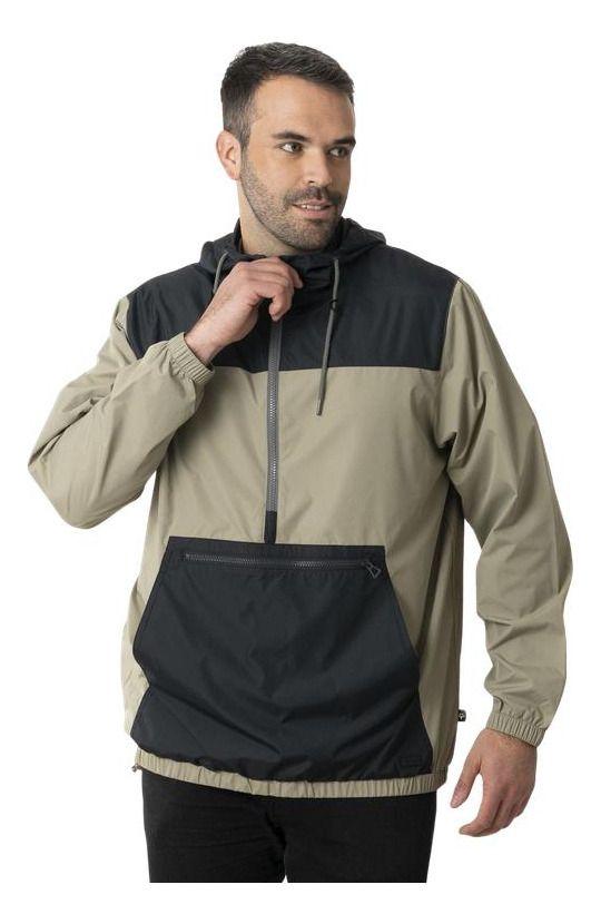 Chaqueta Kivül Hombre Cortavientos Ulmo Reciclado Negro-0