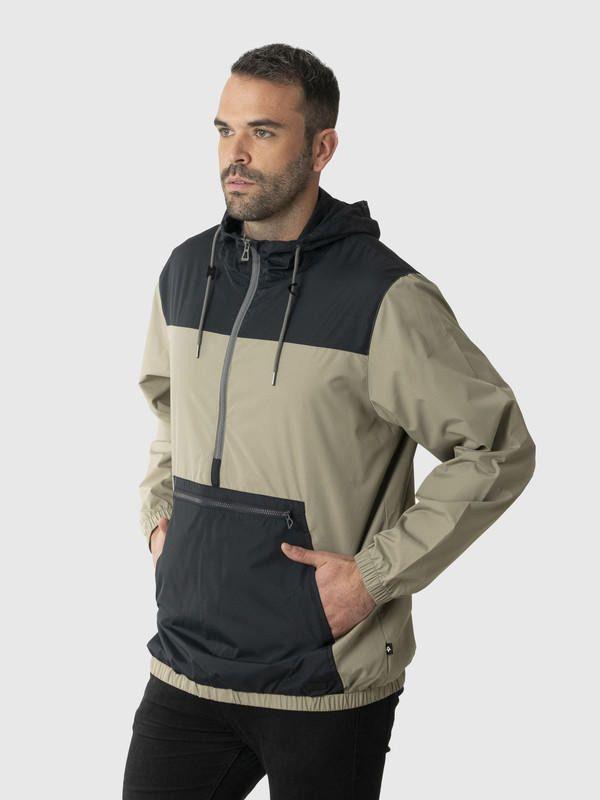 Chaqueta Kivül Hombre Cortavientos Ulmo Reciclado Negro-1