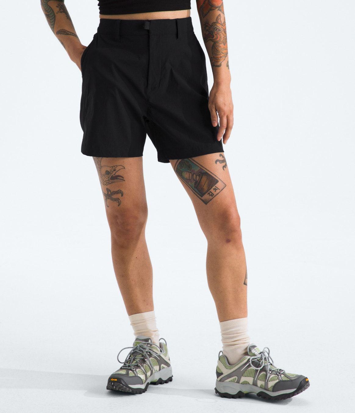 Short The North Face Mujer De Trekking Basin Negro-0
