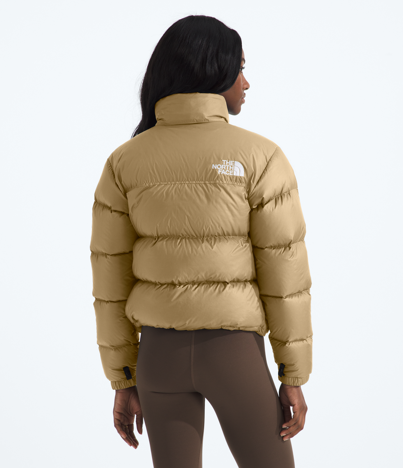 Chaqueta De Pluma 1996 Retro Nuptse Mujer Café Claro-1