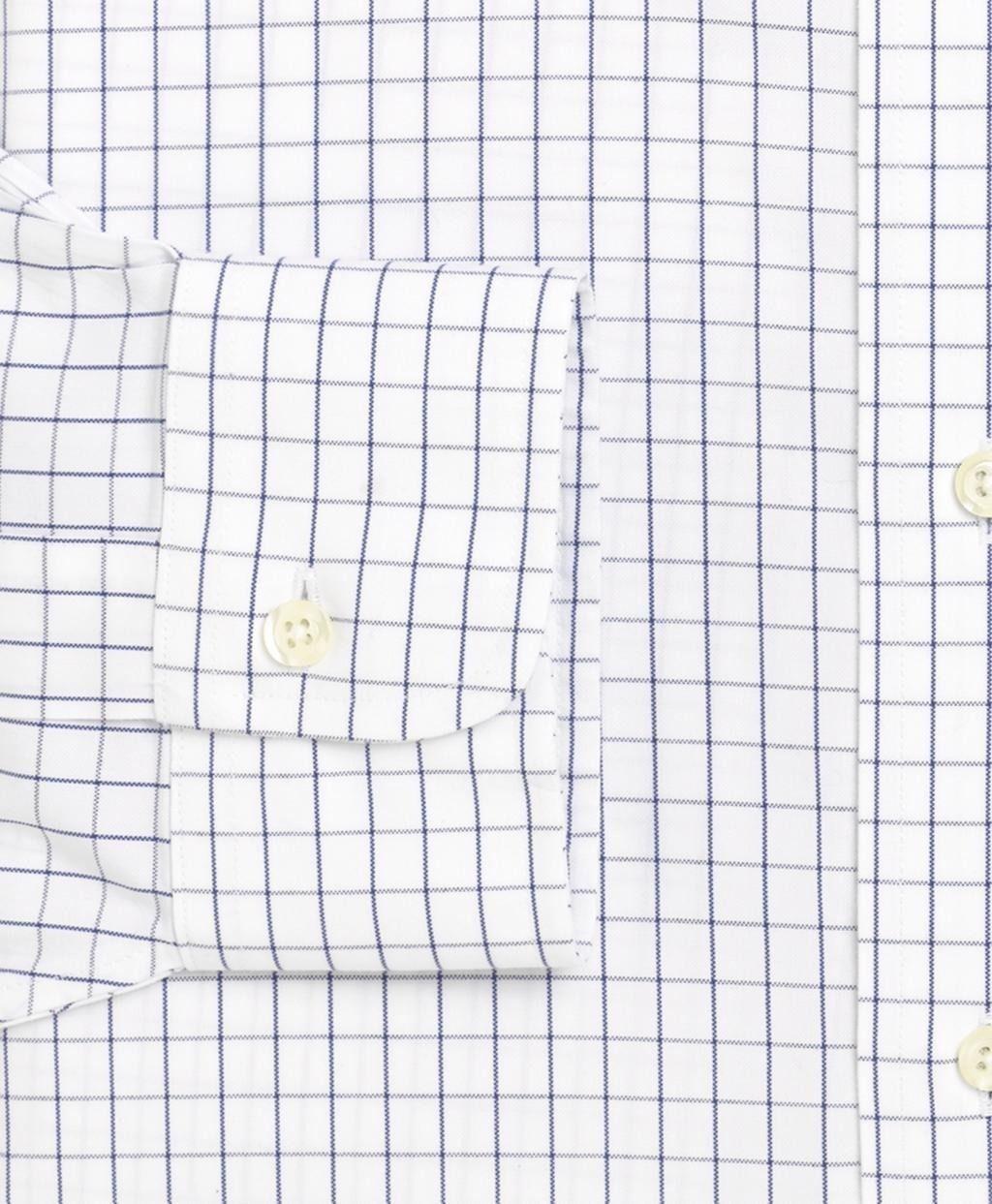 Camisa Brooks Brothers Hombre Regent Fit Windowpane Blanco-3