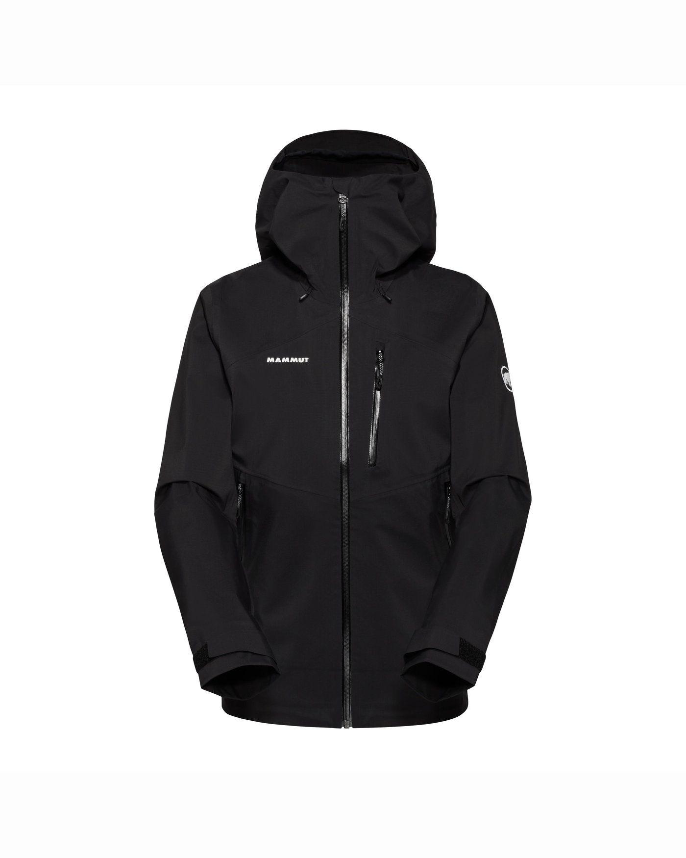 Chaqueta Mammut Mujer Alto Guide Hs Hooded Negro-4