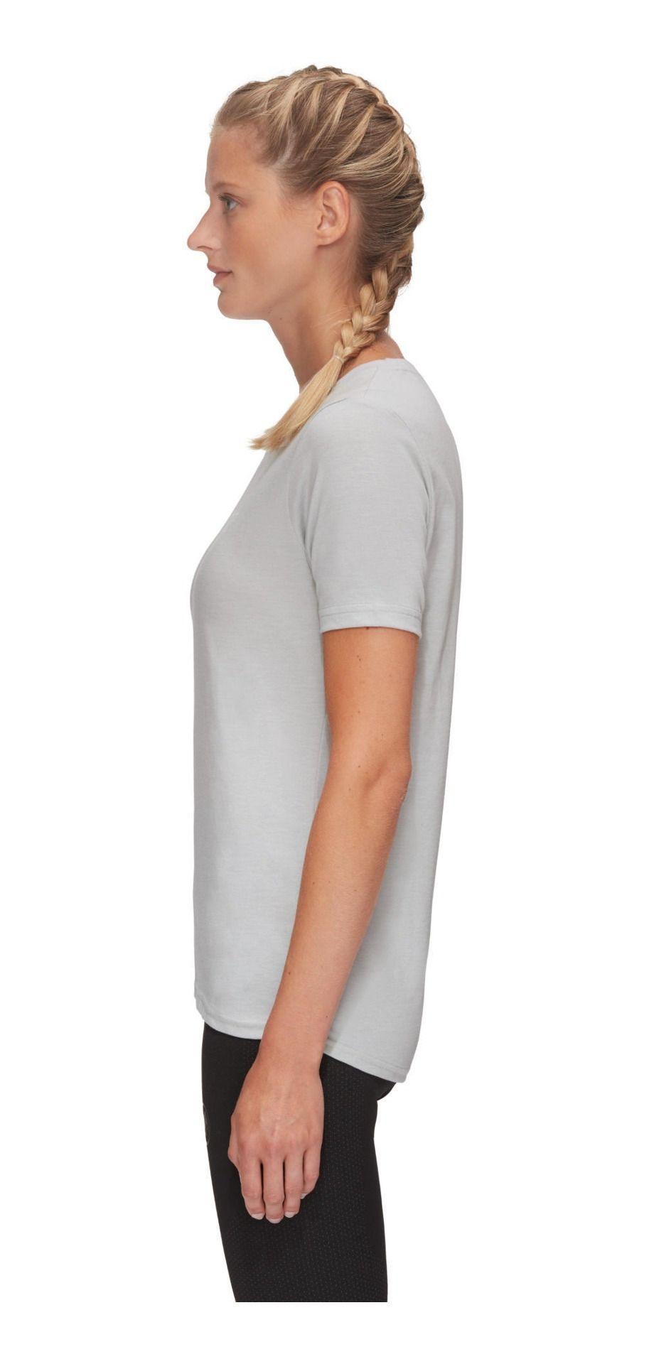 Polera Mammut Mujer Core T-shirt Logo Gris-3