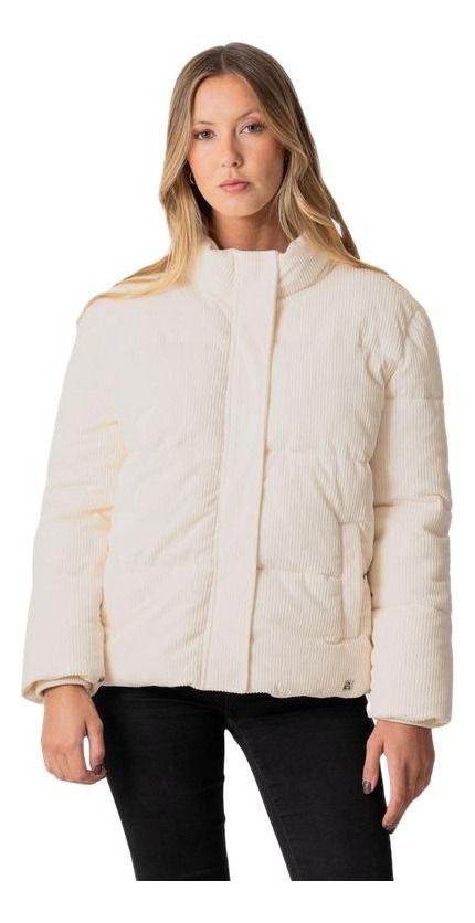 Chaqueta Stoked Mujer Flip Cotele Blanco-0
