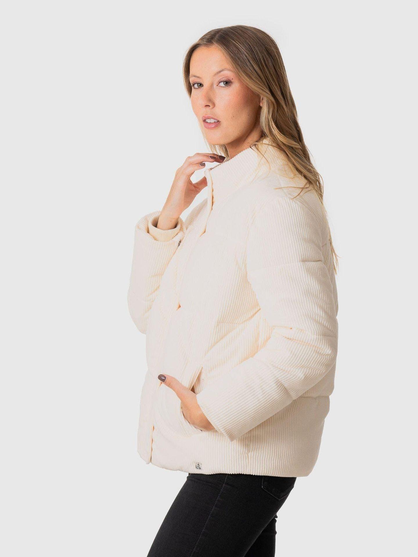 Chaqueta Stoked Mujer Flip Cotele Blanco-1
